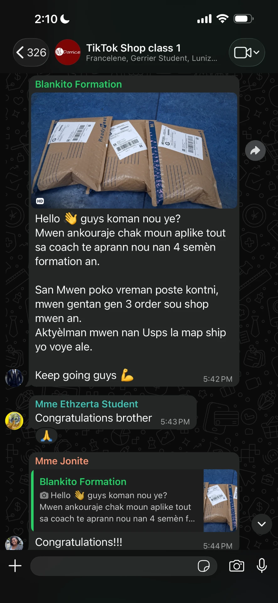 3 order anvan menm li fin poste kontni